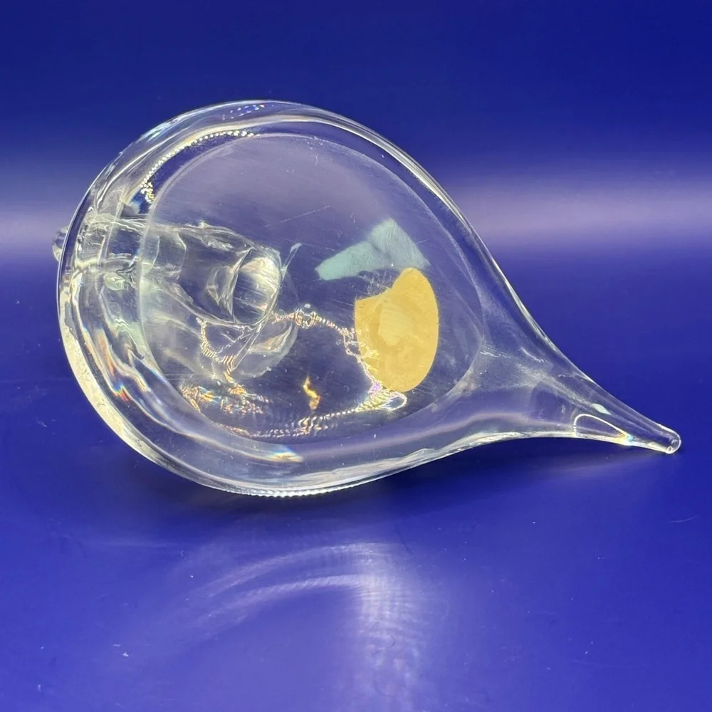Vintage Chalet Canada Art Glass Duck Clear 6